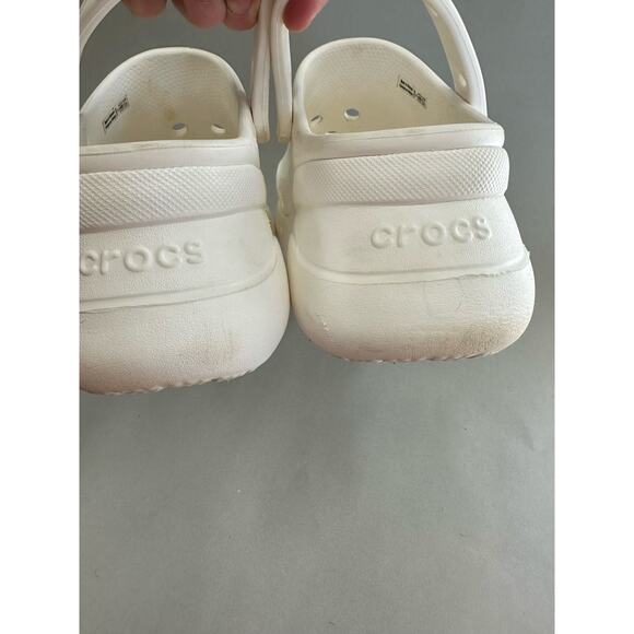 Crocs Classic Bae Clog in White Size 9 - Picture 9 of 16